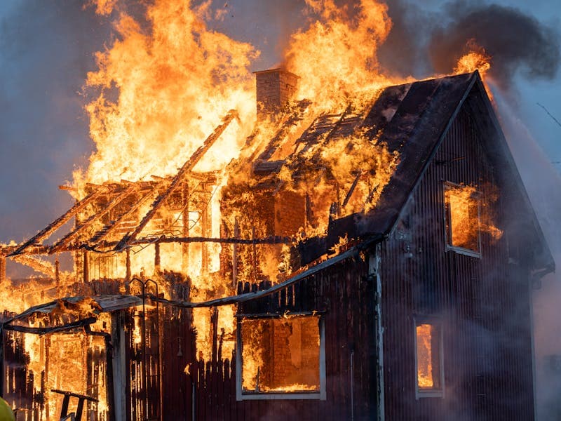 Building engulfed in flames during an NYC structure fire